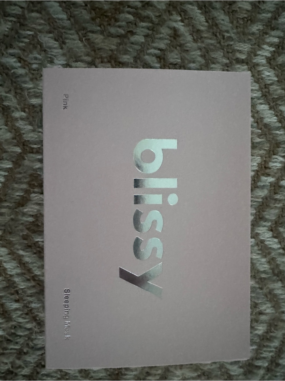 blissy Pink Sleeping Mask - Soft Satin Sleep Mask